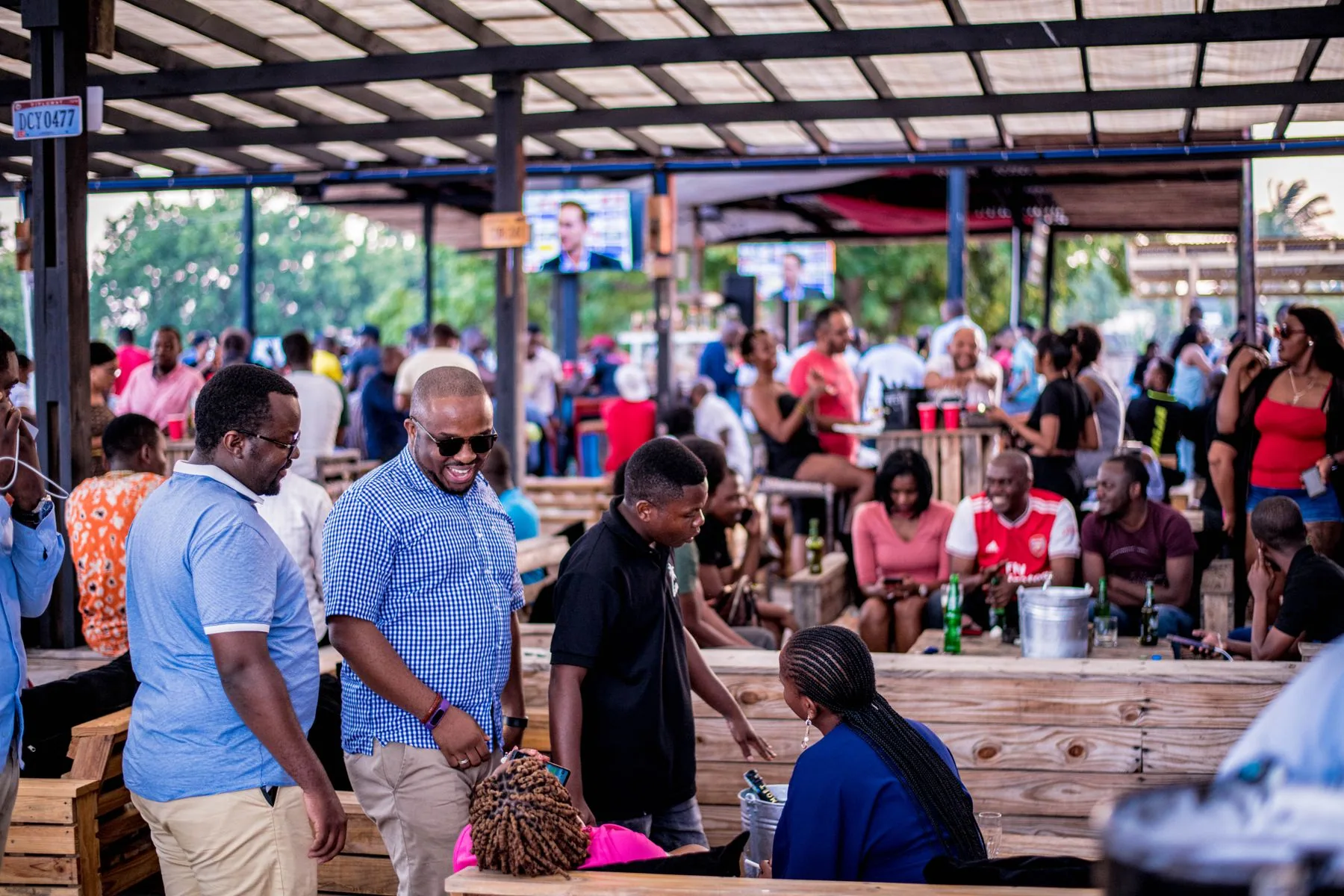 A public community gathering in Dar es Salaam